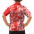 Custom Hawaii Kauai Island Family Matching Off Shoulder Long Sleeve Dress and Hawaiian Shirt Hibiscus Pattern Seamless Tribal Simple Red LT03 - Polynesian Pride