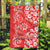 Custom Hawaii Kauai Island Garden Flag Hibiscus Pattern Seamless Tribal Simple Red LT03 Garden Flag Red - Polynesian Pride