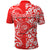 Custom Hawaii Kauai Island Polo Shirt Hibiscus Pattern Seamless Tribal Simple Red LT03 - Polynesian Pride