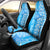 Hawaii Kauai Island Car Seat Cover Hibiscus Pattern Seamless Tribal Simple Blue LT03 - Polynesian Pride