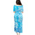 Hawaii Kauai Island Family Matching Puletasi Dress and Hawaiian Shirt Hibiscus Pattern Seamless Tribal Simple Blue LT03 - Polynesian Pride