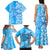 Hawaii Kauai Island Family Matching Tank Maxi Dress and Hawaiian Shirt Hibiscus Pattern Seamless Tribal Simple Blue LT03 - Polynesian Pride