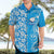 Hawaii Kauai Island Hawaiian Shirt Hibiscus Pattern Seamless Tribal Simple Blue LT03 - Polynesian Pride