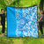 Hawaii Kauai Island Quilt Hibiscus Pattern Seamless Tribal Simple Blue LT03 - Polynesian Pride