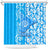 Hawaii Kauai Island Shower Curtain Hibiscus Pattern Seamless Tribal Simple Blue LT03 Blue - Polynesian Pride