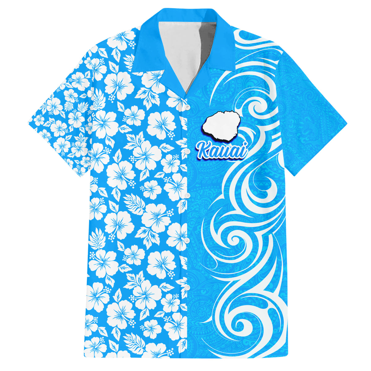 Custom Hawaii Kauai Island Hawaiian Shirt Hibiscus Pattern Seamless Tr -  Polynesian Pride