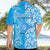 Custom Hawaii Kauai Island Hawaiian Shirt Hibiscus Pattern Seamless Tribal Simple Blue LT03 - Polynesian Pride