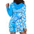 Custom Hawaii Kauai Island Hoodie Dress Hibiscus Pattern Seamless Tribal Simple Blue LT03 - Polynesian Pride