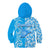 Custom Hawaii Kauai Island Kid Hoodie Hibiscus Pattern Seamless Tribal Simple Blue LT03 - Polynesian Pride