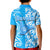 Custom Hawaii Kauai Island Kid Polo Shirt Hibiscus Pattern Seamless Tribal Simple Blue LT03 - Polynesian Pride