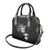 Custom Fiji Rugby Pacific Champions 2024 Shoulder Handbag Anniversary 7 Titles - Fijians Rugby and Tapa Hibiscus Black Art