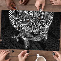 Hawaiian Whales Polynesian Art Motifs Puzzle Black Color LT03 - Polynesian Pride