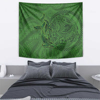 Hawaiian Whales Polynesian Art Motifs Tapestry Green Color LT03 - Polynesian Pride