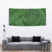 Hawaiian Whales Polynesian Art Motifs Tapestry Green Color LT03 - Polynesian Pride