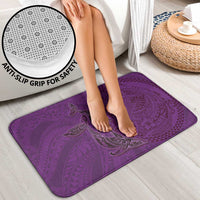Hawaiian Whales Polynesian Art Motifs Bathroom Set Purple Color LT03 - Polynesian Pride