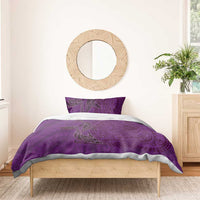 Hawaiian Whales Polynesian Art Motifs Bedding Set Purple Color LT03 - Polynesian Pride