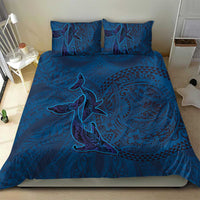 Hawaiian Whales Polynesian Art Motifs Bedding Set Blue Color LT03 - Polynesian Pride