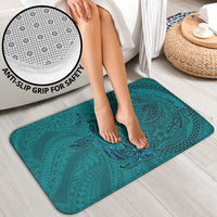 Hawaiian Whales Polynesian Art Motifs Bathroom Set Turquoise Color LT03 - Polynesian Pride