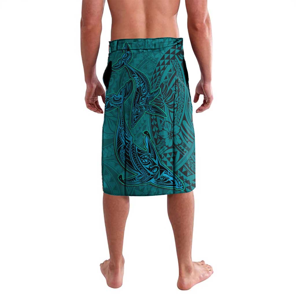 Hawaiian Whales Polynesian Art Motifs Lavalava Turquoise Color LT03 - Polynesian Pride