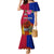 Haiti Battle of Vertieres Mermaid Dress The Haitian Revolution 220th Anniversary Polynesian Style LT03 Women Red - Polynesian Pride