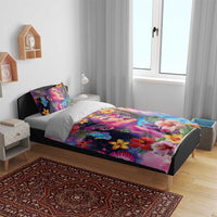 Polynesian Women Bedding Set Tropical Plant - Vibrant Surreal Dreamscape Vibe LT03 - Polynesian Pride