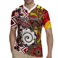 Personalised Aotearoa and Australia Together Rugby Jersey Koru and Kangaroo - Taniko with Aboriginal Motif LT03 - Polynesian Pride