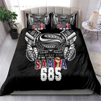 Super Samoa-Six Eight Five to The World Bedding Set Traditional Samoan Tattoo Black Color LT03 - Polynesian Pride