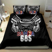 Super Samoa-Six Eight Five to The World Bedding Set Traditional Samoan Tattoo Black Color LT03 - Polynesian Pride
