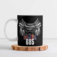 Super Samoa-Six Eight Five to The World Ceramic Mug Traditional Samoan Tattoo Black Color LT03 Black - Polynesian Pride