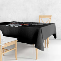 Super Samoa-Six Eight Five to The World Tablecloth Traditional Samoan Tattoo Black Color LT03 - Polynesian Pride