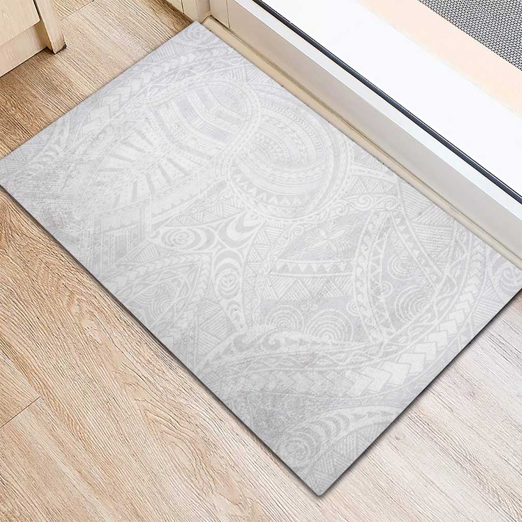 Lotu Tamaiti Samoan Art Tattoo Polynesian Pattern Rubber Doormat LT03 - Polynesian Pride