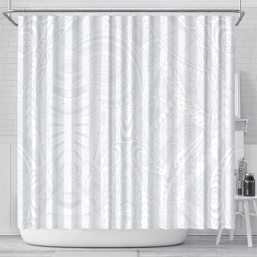 Lotu Tamaiti Samoan Art Tattoo Polynesian Pattern Shower Curtain LT03 - Polynesian Pride
