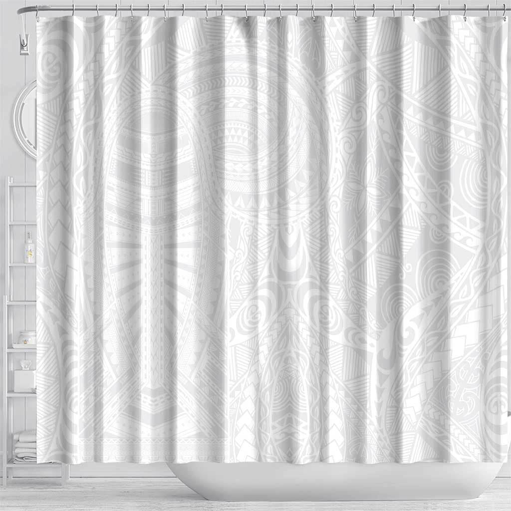 Lotu Tamaiti Samoan Art Tattoo Polynesian Pattern Shower Curtain LT03 - Polynesian Pride