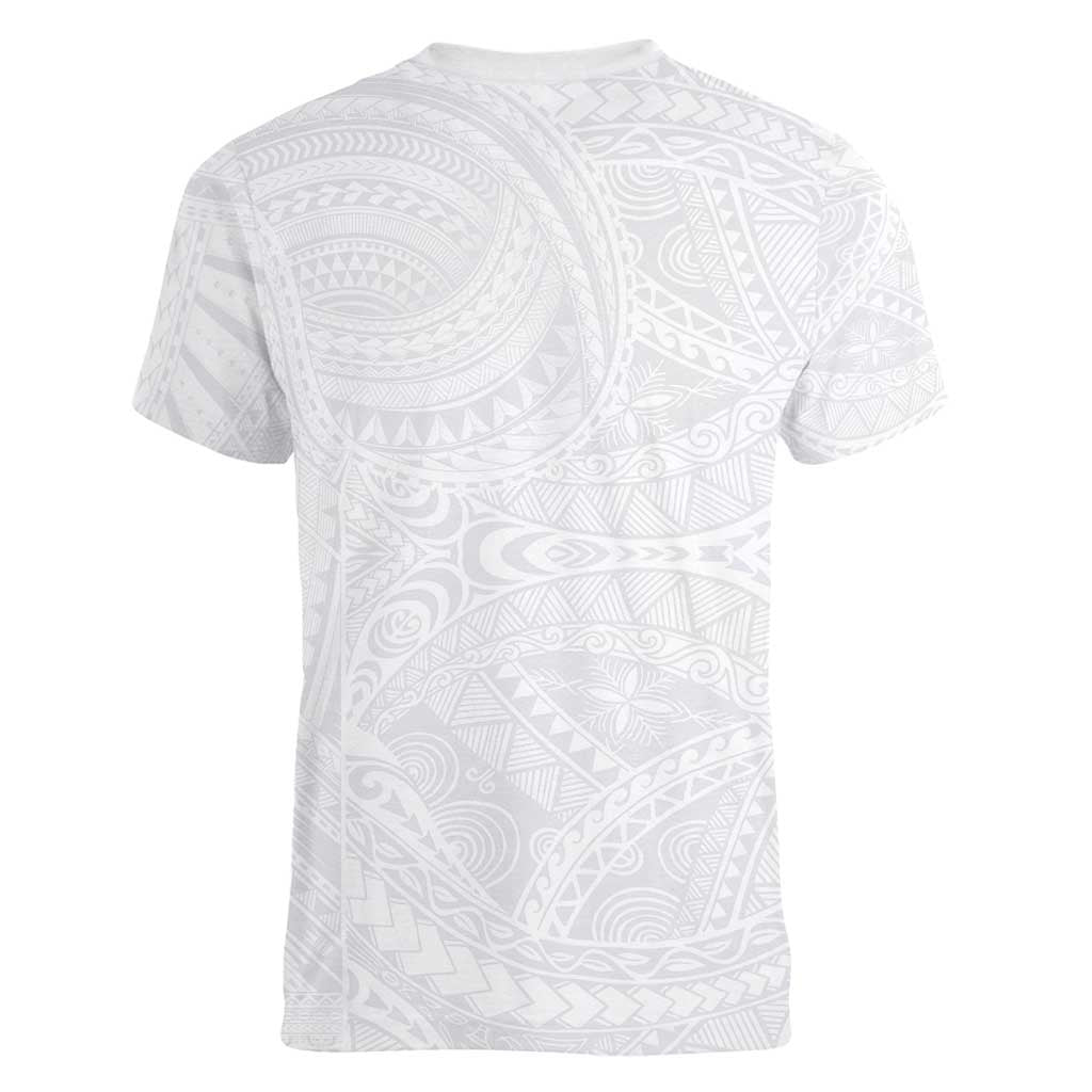 Lotu Tamaiti Samoan Art Tattoo Polynesian Pattern Women V-Neck T-Shirt LT03 - Polynesian Pride