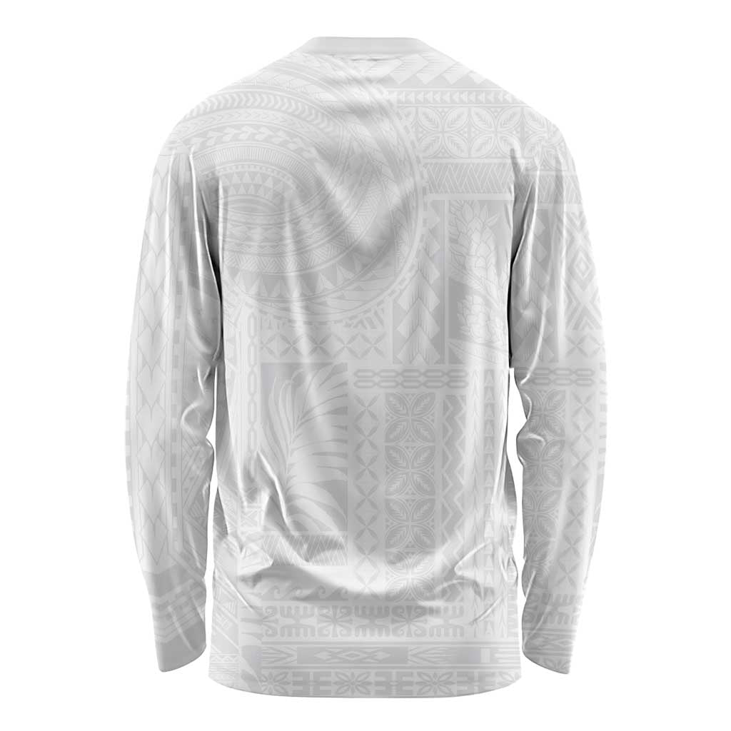 Lotu Tamaiti Samoan Art Tattoo Siapo Pattern Long Sleeve Shirt LT03 - Polynesian Pride
