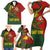 Sepik River Crocodile & Arts Festival Melanesian Pattern Family Matching Short Sleeve Bodycon Dress and Hawaiian Shirt