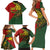 Sepik River Crocodile & Arts Festival Melanesian Pattern Family Matching Short Sleeve Bodycon Dress and Hawaiian Shirt