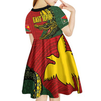 Sepik River Crocodile & Arts Festival Melanesian Pattern Kid Short Sleeve Dress LT03 - Polynesian Pride