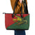 Sepik River Crocodile & Arts Festival Melanesian Pattern Leather Tote Bag