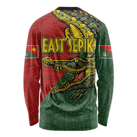 Sepik River Crocodile & Arts Festival Melanesian Pattern Long Sleeve Shirt LT03 - Polynesian Pride
