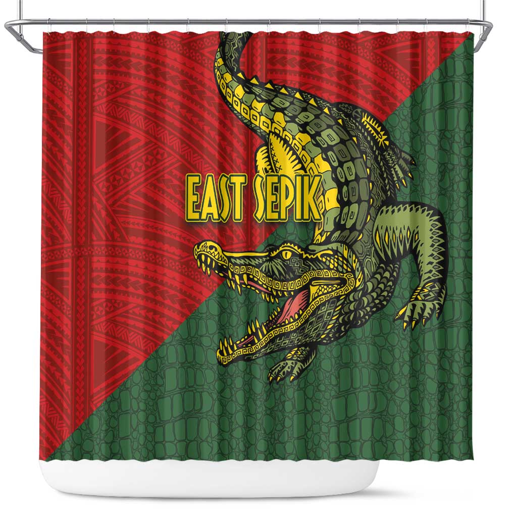 Sepik River Crocodile & Arts Festival Melanesian Pattern Shower Curtain