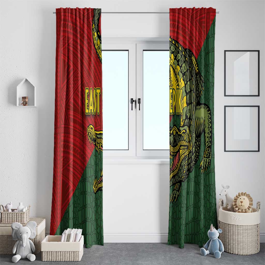 Sepik River Crocodile & Arts Festival Melanesian Pattern Window Curtain LT03 - Polynesian Pride