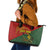 Sepik River Crocodile & Arts Festival Leather Tote Bag Bird-of-paradise Melanesian Tattoo