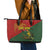 Sepik River Crocodile & Arts Festival Leather Tote Bag Bird-of-paradise Melanesian Tattoo