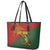 Sepik River Crocodile & Arts Festival Leather Tote Bag Bird-of-paradise Melanesian Tattoo