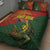 Sepik River Crocodile & Arts Festival Quilt Bed Set Bird-of-paradise Melanesian Tattoo