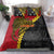 Papua New Guinea Independence Day Bedding Set Bird-of-paradise Melanesian Tattoo