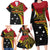 Papua New Guinea Independence Day Family Matching Long Sleeve Bodycon Dress and Hawaiian Shirt Bird-of-paradise Melanesian Tattoo