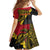 Papua New Guinea Independence Day Family Matching Off Shoulder Short Dress and Hawaiian Shirt Bird-of-paradise Melanesian Tattoo