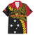 Papua New Guinea Independence Day Family Matching Summer Maxi Dress and Hawaiian Shirt Bird-of-paradise Melanesian Tattoo